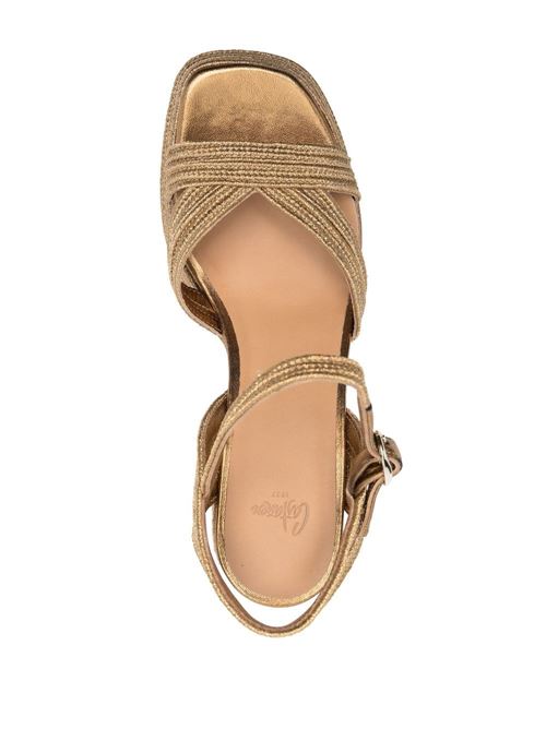 Sandalo donna dorato Castaner | VALLE142 0231163006